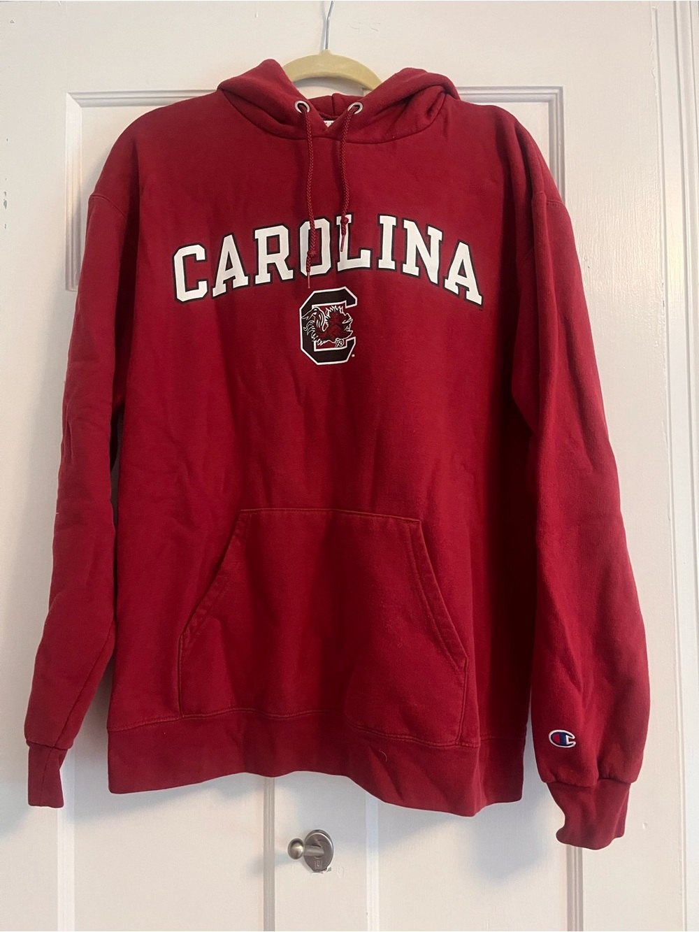 University of South Carolina Gamecocks Champion Hoodie in Red with Logo
